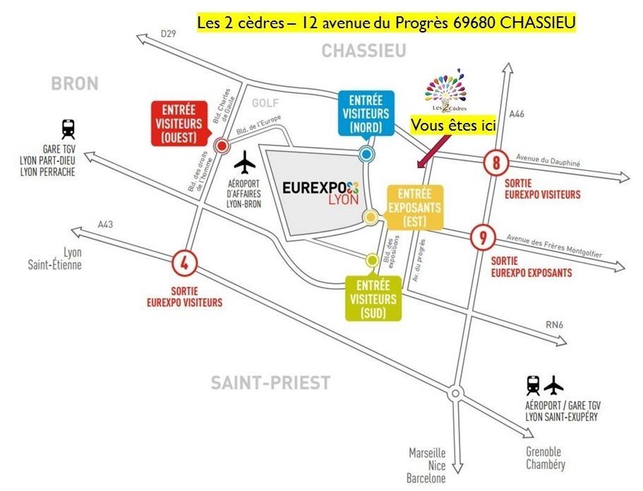 plan accès 2 Cèdres